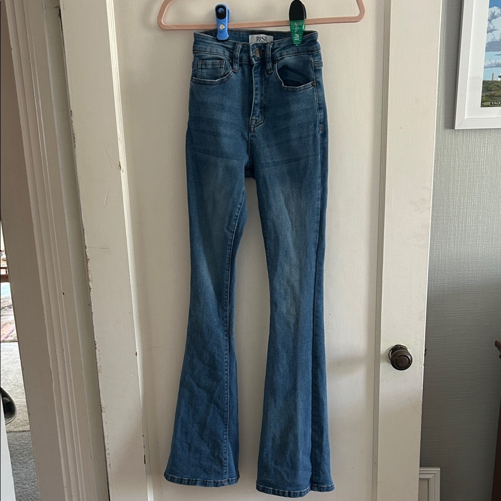 Stylish Blue Flare Women's Jeans